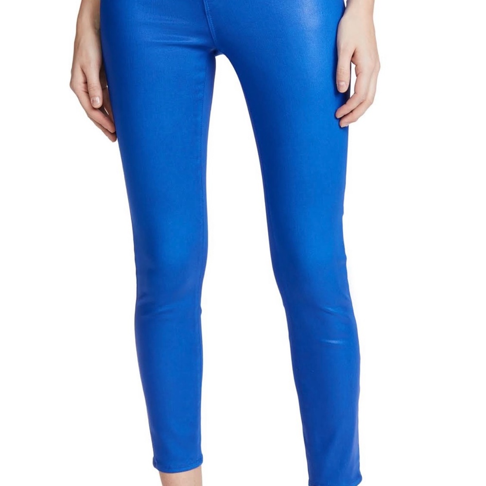 L’agence blue coated skinny jeans Sz 25